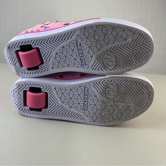 HEELYS Pro 20 Girls Skate Roller Sneakers Shoe Youth Size 5 Light Pink/Rainbow - Picture 5 of 11